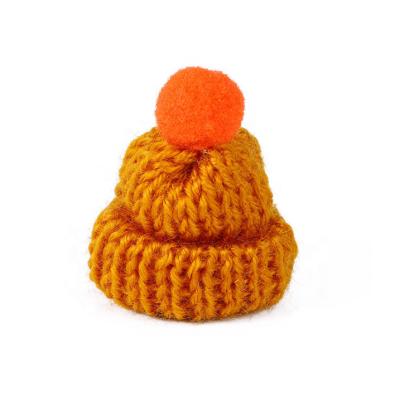 China Europe DIY Multicolor Kids Knitted Miniature Christmas Hat for sale