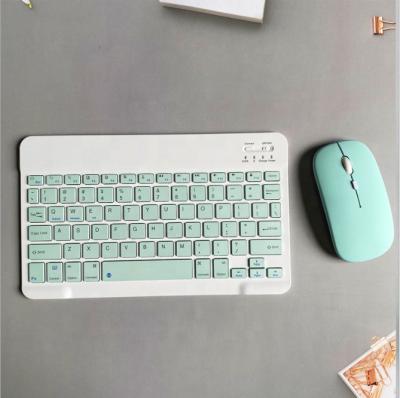 China BT Ergonomic Keyboard And Mouse Waterproof Wireless Pink Yellow Green For Mobile Phone Samsung Tab for sale