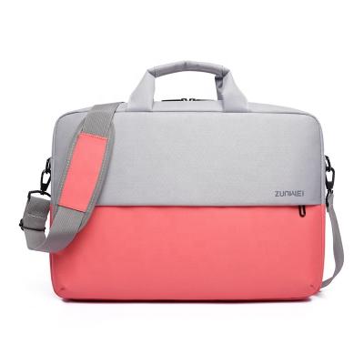 China New Solid Color Waterproof Multifunctional Fashion Shoulder Bag Fashion Business Laptop Diagonal Travel Bag for sale