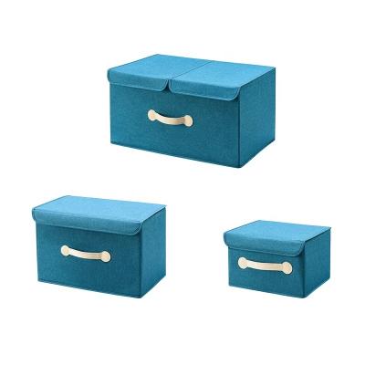 China Large Capacity Storage Box Waterproof Foldable Durable Viable With Storage Box Organizer Cube Makeup Box Double St Cover Cover for sale