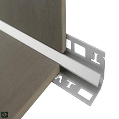 China Modern Custom Aluminum Border Section Tile Corner Trim Aluminum Tile Strip Ledge for sale