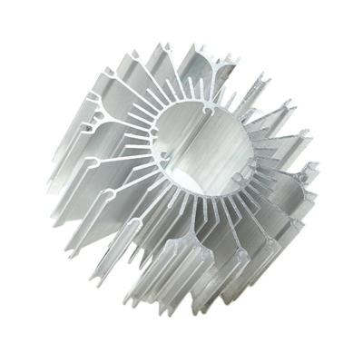 China Custom Heatsink Extrusion Aluminum Heatsink CNC Milling Anodized Aluminum Heatsink For LED for sale