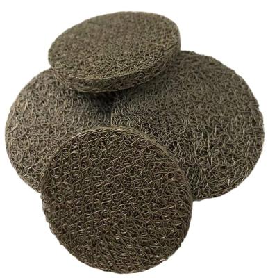 China Newest Hot Sale Corrosion Resistance 304 316 430 Stainless Steel Compressed Wire Mesh Screen Ring Foam Filter Knitted Gasket for sale