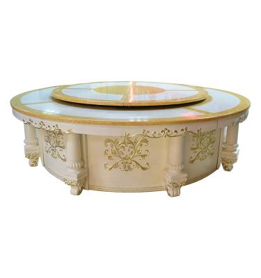 China Contemporary Yawei Hotel Dining Table DD18electric Automatic Marble Table for sale