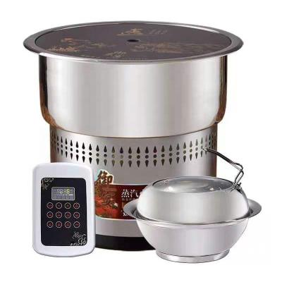 China Stainless Steel Viable Commercial Steamer Equipment Sauna Steam Pot Seafood Yawei Hot Pot for sale