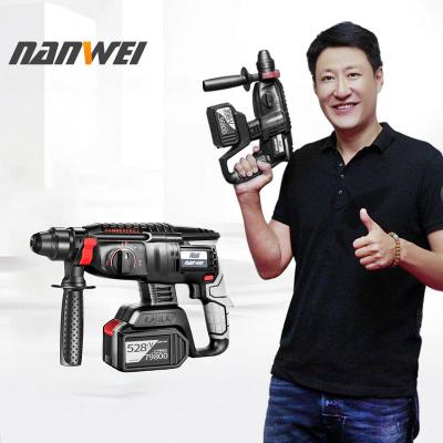 China Electric Punch Quality 582tv 21V Electric Hammer Drill Battery Best Industrial Triple Function Cordless Two And One Plastic Filling Kit for sale