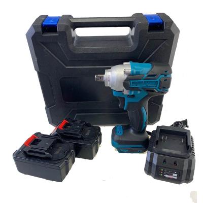 China 21V Impact Electric Brushless Cordless Wrench 1/2 Socket Wrench Rechargeable Power Tools Impact Electric Wrench 1/2