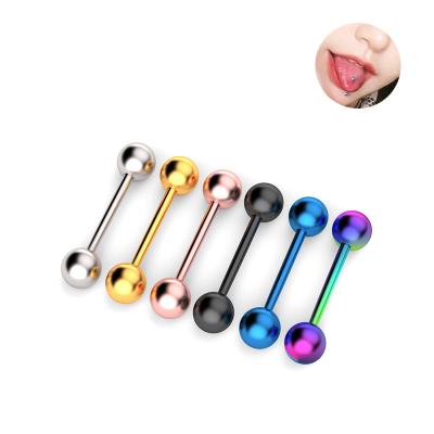 China Wholesale Simple Hera Jewelry 316L Stainless Steel Zircon Tongue Stud Ear Bone Body Nipple Perforated Body Jewelry for sale