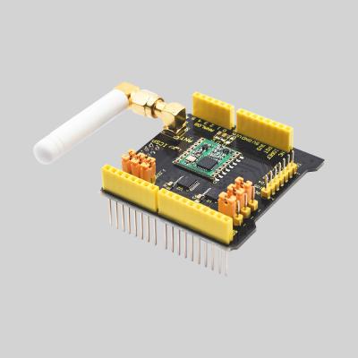 China The FR-4 OEM/ODM Keyestudio FSK RFM69HCW 868mhz Wireless Expansion Board (Black and Eco-friendly) for sale