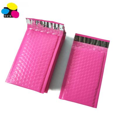 China Tearproof 50pcs 4x7 Inch Bubble Mailer Pink Self Seal Padded Envelopes 120*180mm Poly Mailing Bags for sale