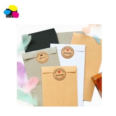 China Classic Retro Gift Wrap Wrapping Paper Party Invitation Envelope With Thank You Stickers Mix Color DIY Craft Gift Bag for sale