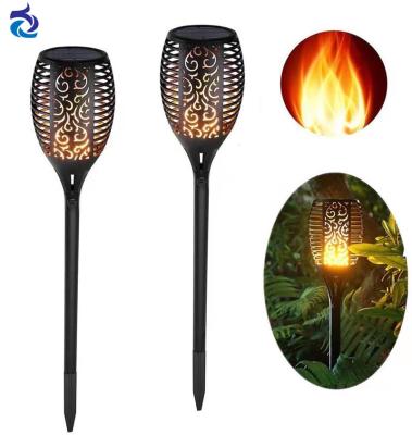 China Solar Garden Flame Lantern Pathway Lights, 96 LED Waterproof Auto On/Off Dusk to Dawn Outdoor Flickering Dancing Torches Lamp, Landsca for sale