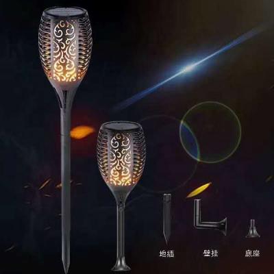 China Solar Torch Lamp Outdoor Landscape Garden Decoration Garden Torch Light Flame Lamp for sale