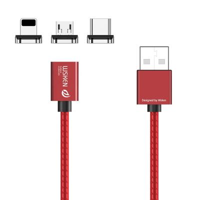 China 2019 WSKEN XI High Quality Mobile Phone Magnetic Charging Cable, Magnetic USB Cable, Magnetic USB Charger for sale