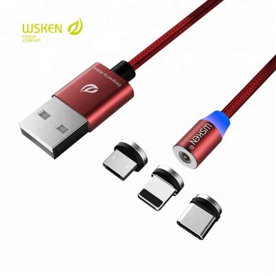 China 2018 New WSKEN X Camera Cable Around Cable Light Magnetic Version For Apple, Magnetic Cable For Type-c, Magnetic Cable For Micro Usb for sale