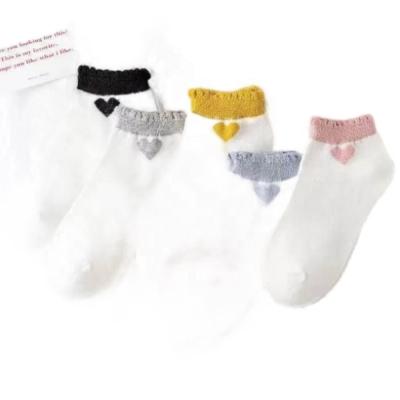 China QUICK DRY warm series cute flower of the sun curving cotton socks Korean women's socks winter loose cotton for sale