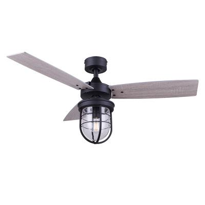 China Lower Noise MDF 42INCH 3 Blades GLOBE Fan With Mode Light for sale