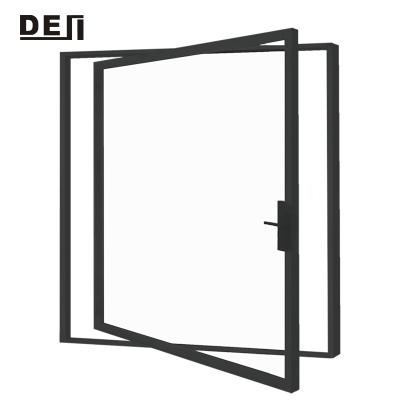 China Modern Front Modern Aluminum Large Pivot Entry Door with Tempered Glass for sale