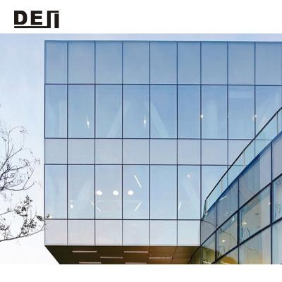 China Project Construction Exterior Aluminum Glass Curtain Walls Double Facade Modern Panels for sale