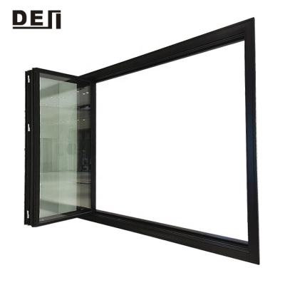 China Sliding Soundproof Factory Wholesale Aluminum Vertical Bi Folding Window for sale