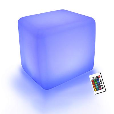 China LED Garden Cube Light With Remote Control For Garden Led Swimming Table for sale