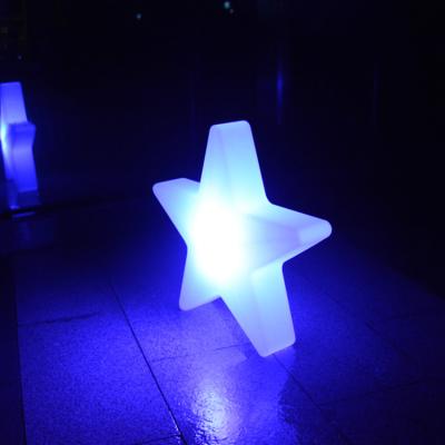 China Decoration Wireless Led Ornaments Christmas Waterproof Decoration Lamp Star Pentagon Star Hanging Lights for sale