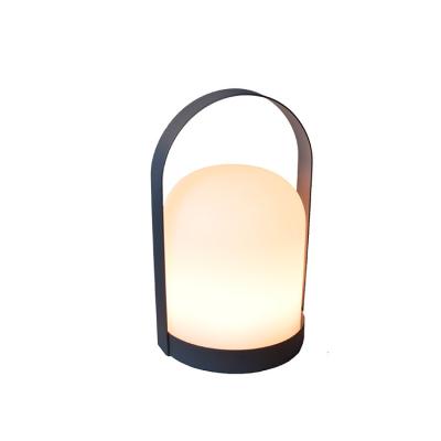 China Modern Low Price Plastic Led Illumination Night Light Portable Cylinder With Iron Handle for sale