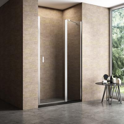 China Modern Single Shower Door Foshan Good Quality Best Selling Shower Screen Aluminum Frame Chrome Finish SGCC Glass for sale