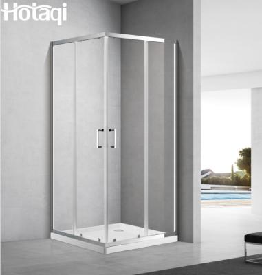 China Minimalist Foshan Cheap Shower Room Shower Cabin 6mm Tempered Glass Arc Shape Economic Shower Door Good Price for sale