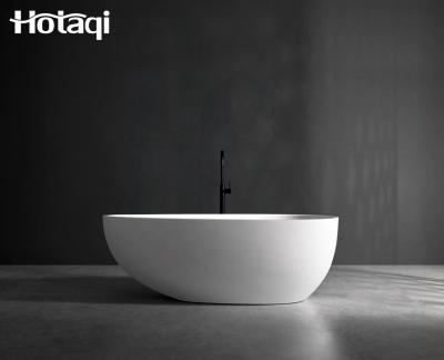 China Modern Simple Freestanding Acrylic Bathtub Simple Egg Shape Design for Hotel Apartment cUPC Spa Tub Factory for sale