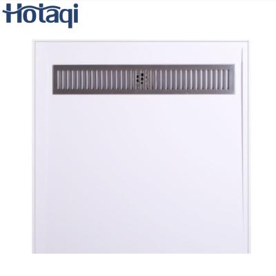 China Modern Acrylic shower base with stainless steel trench, smc shower tray, shower pan, Hotaqi provide cUPC for sale