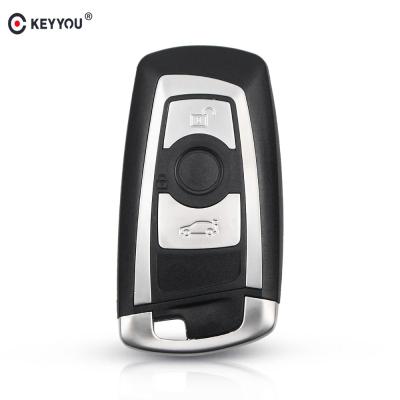 China KEYYOU New Arrival Replacement Car Smart Key Shell For BMW 1 3 5 6 7 Series X3 X4 2 Buttons Protector Remote Key FOB Case 407# for sale