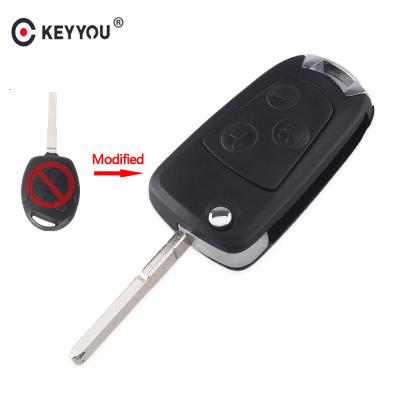 China ABS KEYYOU 3 Buttons Folding Remote Flip Key Cover Case Shell For Ford Focus Suit Festiva Fusion KA Fob Auto Key Case Cover for sale