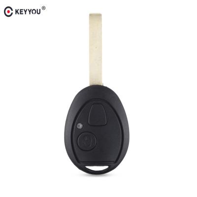 China ABS KEYYOU 2 Button Car Key Case FOB Shell Case Uncut Blade For Land Rover For Rover 75 ZT For Discovery TD5 Remote Key Shell for sale