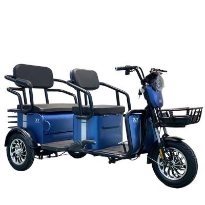 China Low Price Guaranteed Quality 20-40km/h 48v 600w Adult Electric Passenger Tricycle With Small Basket for sale