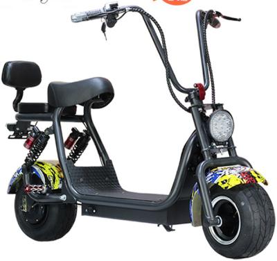 China Passenger 2 Wheels Citycoco 800W Electric Motor With Fat Tires for sale