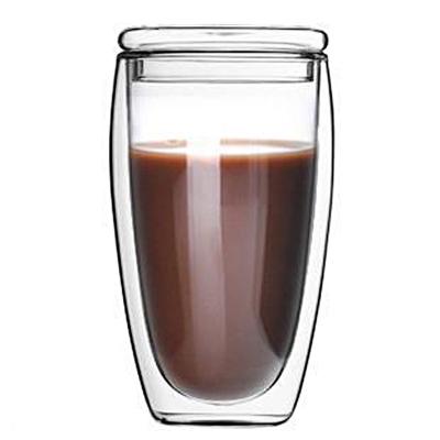 China Wholesale Viable Clear Porcelain Double Wall Mug Sublimation Glass Mugs for sale