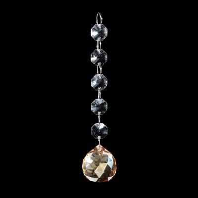 China 2021 Latest Luxury Crystal Pearl Garland Hanging Glass Ball Chandelier Pendant For Wedding for sale