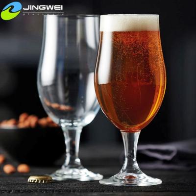 China Beer Personalized Glass Tumblers For Water Beer Chalices Tulip for sale