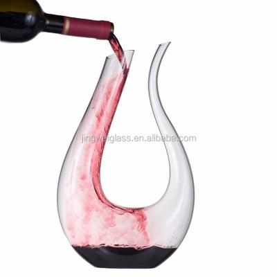 China Europe Best Quality Crystal Horn Wine Glass Decanter for sale