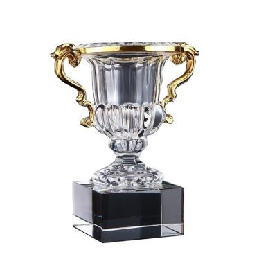 China High Quality Art Crystal Medal Trophy Folk Crystal Award Souvenir Crystal Medal Award With Best Price for sale