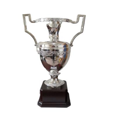 China Europe Souvenir Sports High End Tall Silver Metal Trophy Award Cup for sale