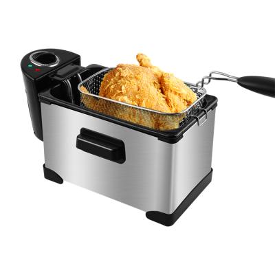 China Thermostat 10302 Restaurant Home Chicken Fryer 3L Adjustable Corn Dog Deep Fryer Machine for sale