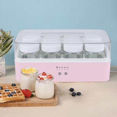 China Glass Jars Mini Frozen Yogurt Machine Yogurt Maker 8 Family Yogurt Making Machine Automatic Home Yogurt Maker for sale