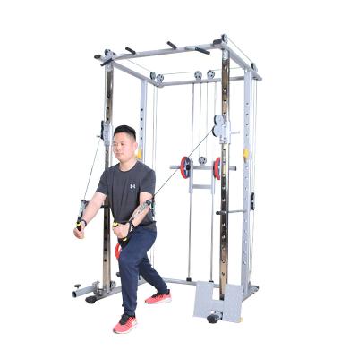 China Smith Machine Rack Gym Squat Pulley Universal Commercial Squat Stand Heavy Duty Power Cage Equipment For Fitness for sale