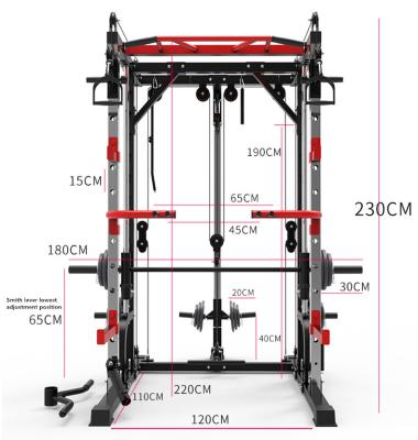 China Modern Multifunctional Hadley Customizable Blacksmith Machine Gymnasium Squatting Rack Fitness Cable Machine Use For Home for sale