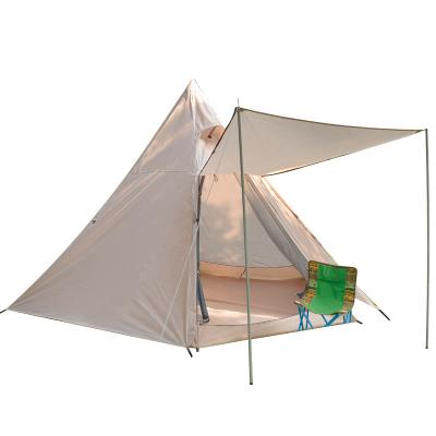 China Diamond Ground Nail Hadley Hexagonal 3-4 People Camping Tent Outdoor Raincoats For Backpacking Glamping Hiking Tents for sale