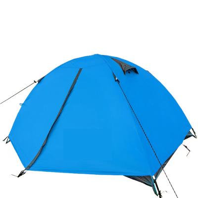 China Camouflage / Field Cheap Outdoor Folding 2 Person Double-Layer Aluminum Pole Tent for sale