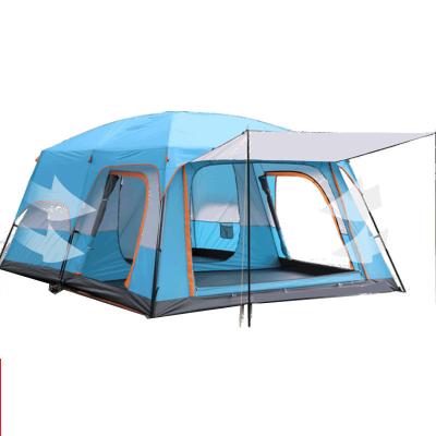 China Extended type 2022 large luxury family 6 room easy setup 2 room easy 1 8 10 12 person outdoor camping tents for sale for sale