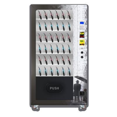 China Cheap metal umbrella vending machine, hanging goods aisle equipped with banknotes, coins and Nayax card reader payment system for sale